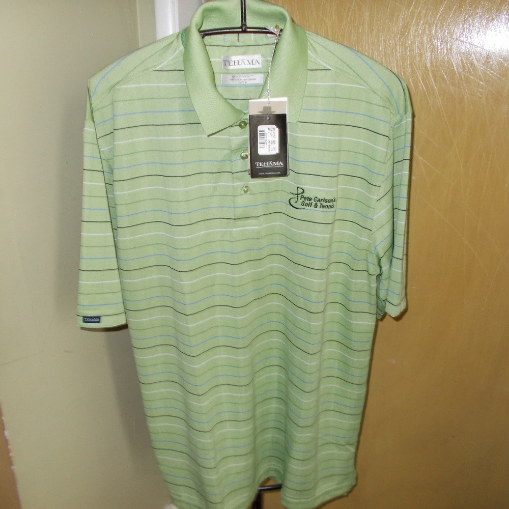 TEHAMA GOLF/TENNIS SHIRT SZ L NWT